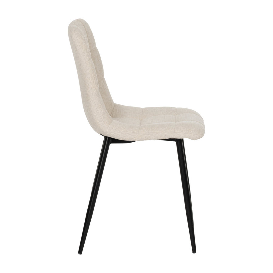 CHAIR WHITE FABRIC-METAL CONTRACT 44 X 42 X 89 CM
