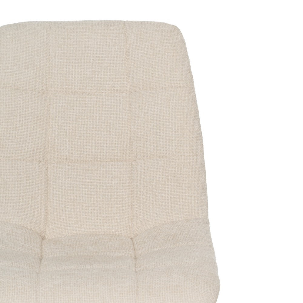 SILLA BLANCO TEJIDO-METAL CONTRACT 44 X 42 X 89 CM