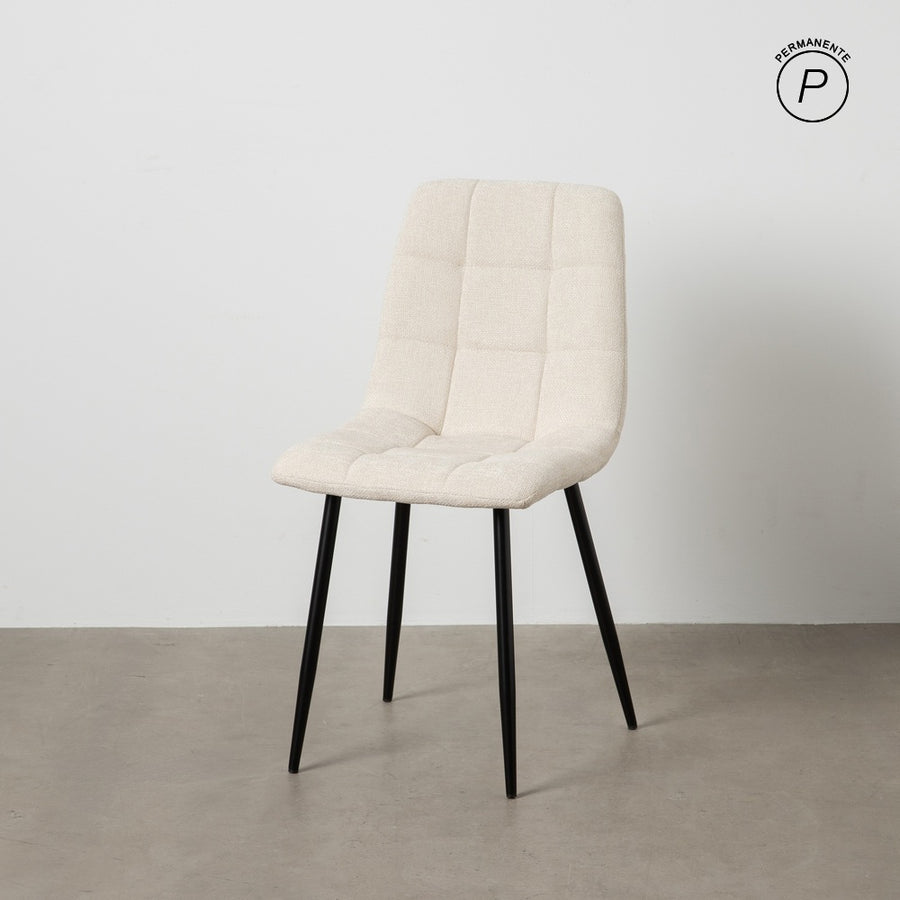 CHAIR WHITE FABRIC-METAL CONTRACT 44 X 42 X 89 CM