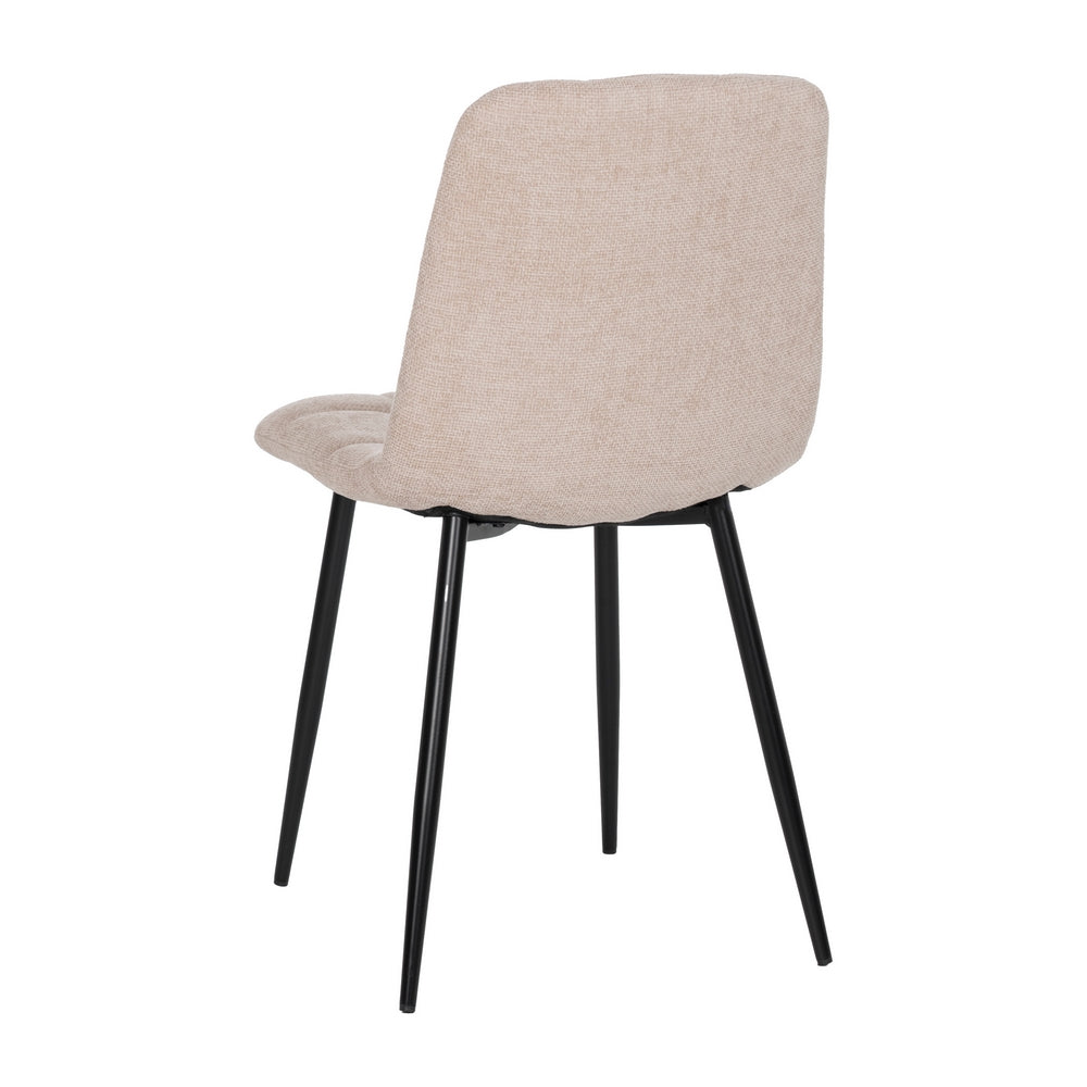 SILLA BEIGE TEJIDO-METAL CONTRACT 44 X 42 X 89 CM