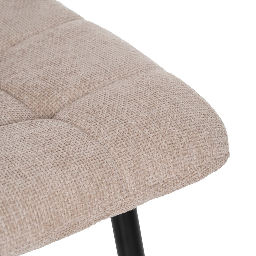 SILLA BEIGE TEJIDO-METAL CONTRACT 44 X 42 X 89 CM