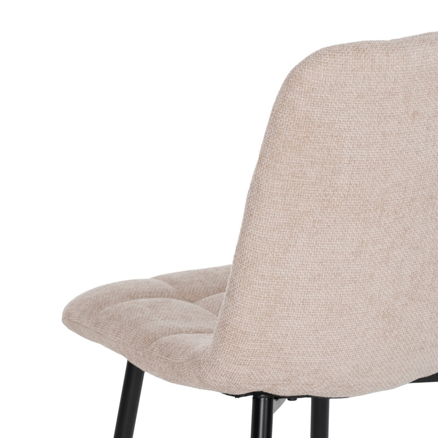 SILLA BEIGE TEJIDO-METAL CONTRACT 44 X 42 X 89 CM
