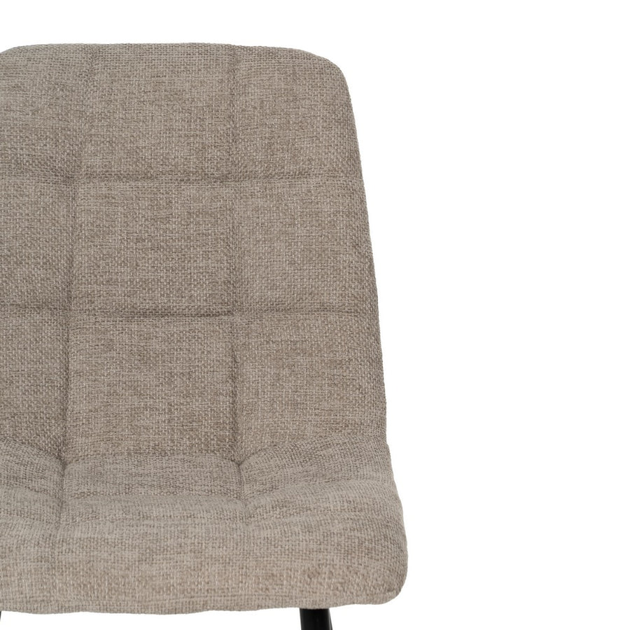 SILLA TAUPE TEJIDO-METAL CONTRACT 44 X 42 X 89 CM