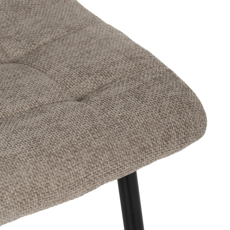 SILLA TAUPE TEJIDO-METAL CONTRACT 44 X 42 X 89 CM