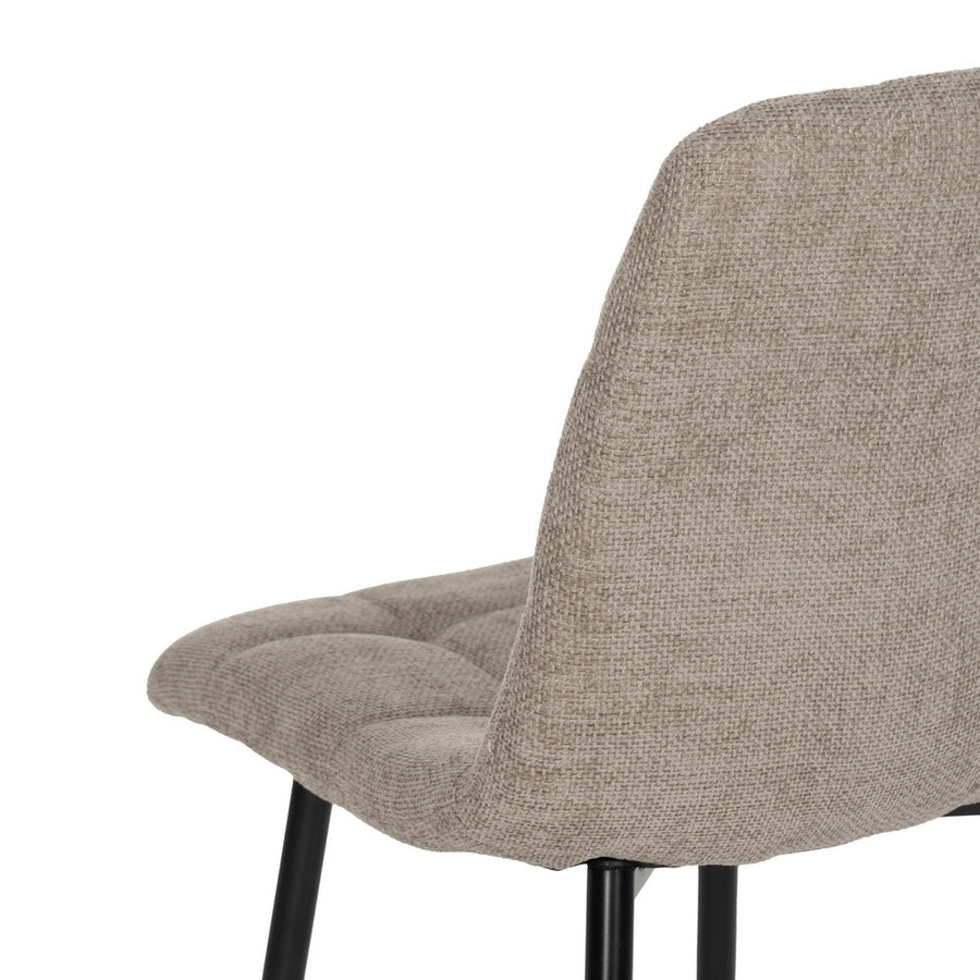 SILLA TAUPE TEJIDO-METAL CONTRACT 44 X 42 X 89 CM