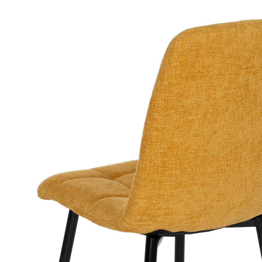 SILLA AMARILLO TEJIDO-METAL CONTRACT 44 X 42 X 89 CM