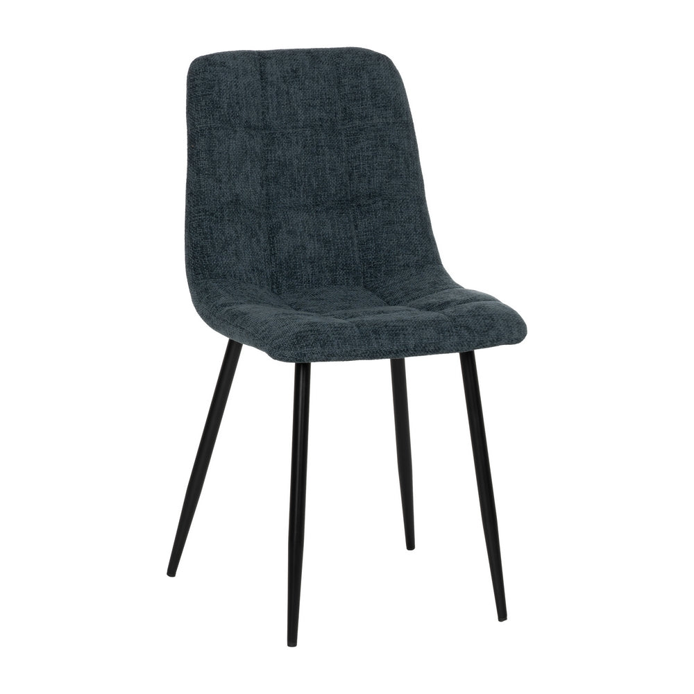 SILLA AZUL TEJIDO-METAL CONTRACT 44 X 42 X 89 CM
