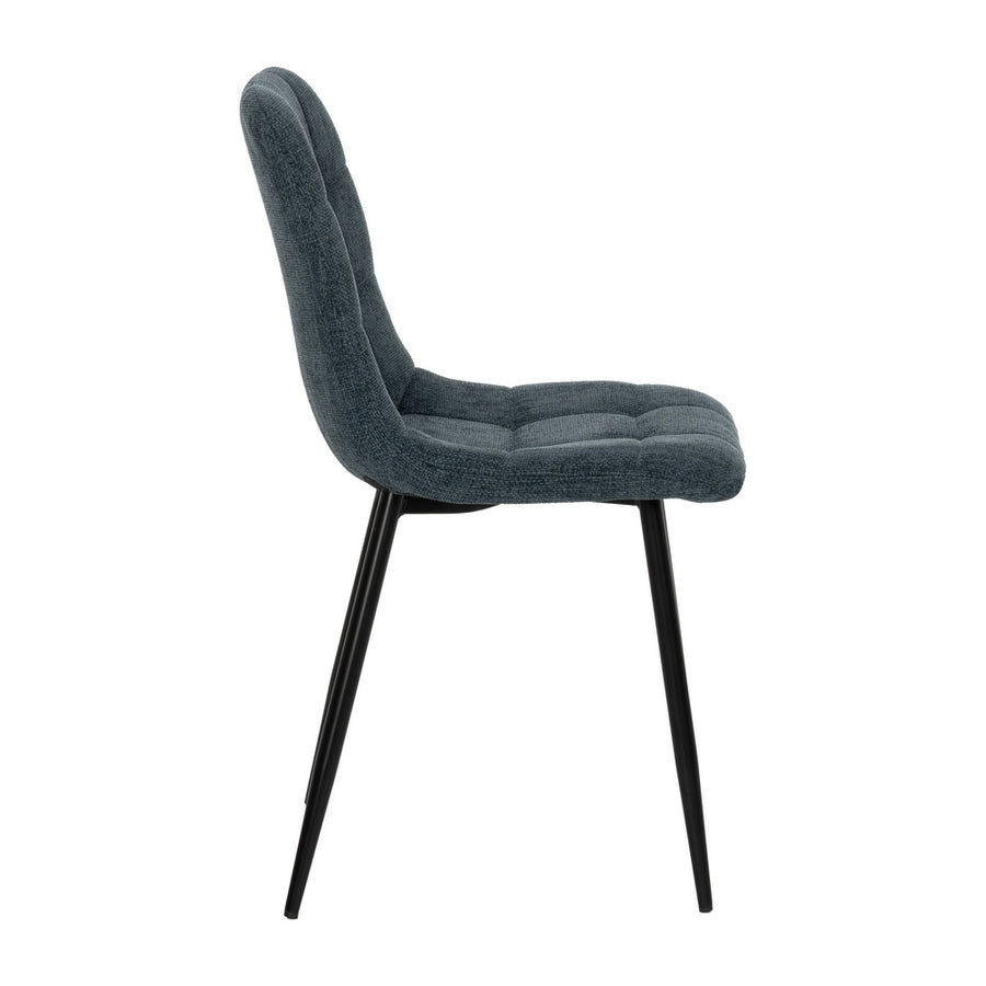 SILLA AZUL TEJIDO-METAL CONTRACT 44 X 42 X 89 CM