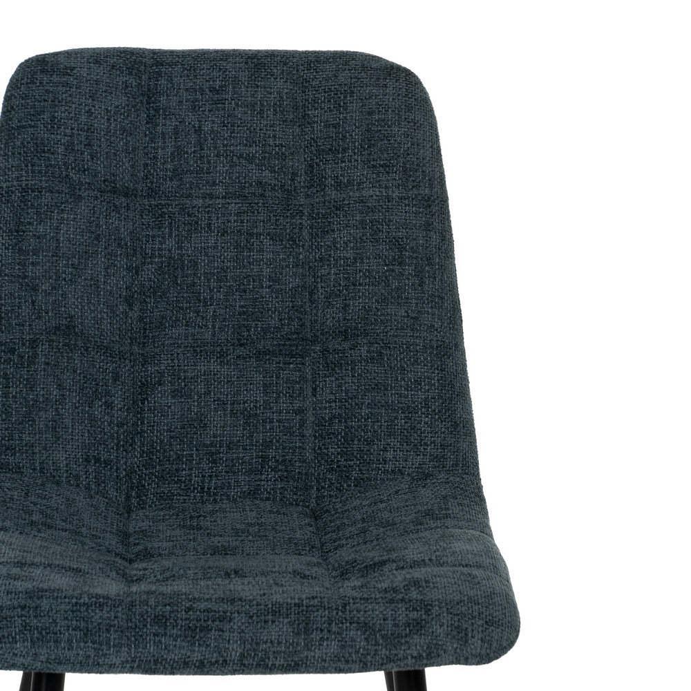 SILLA AZUL TEJIDO-METAL CONTRACT 44 X 42 X 89 CM