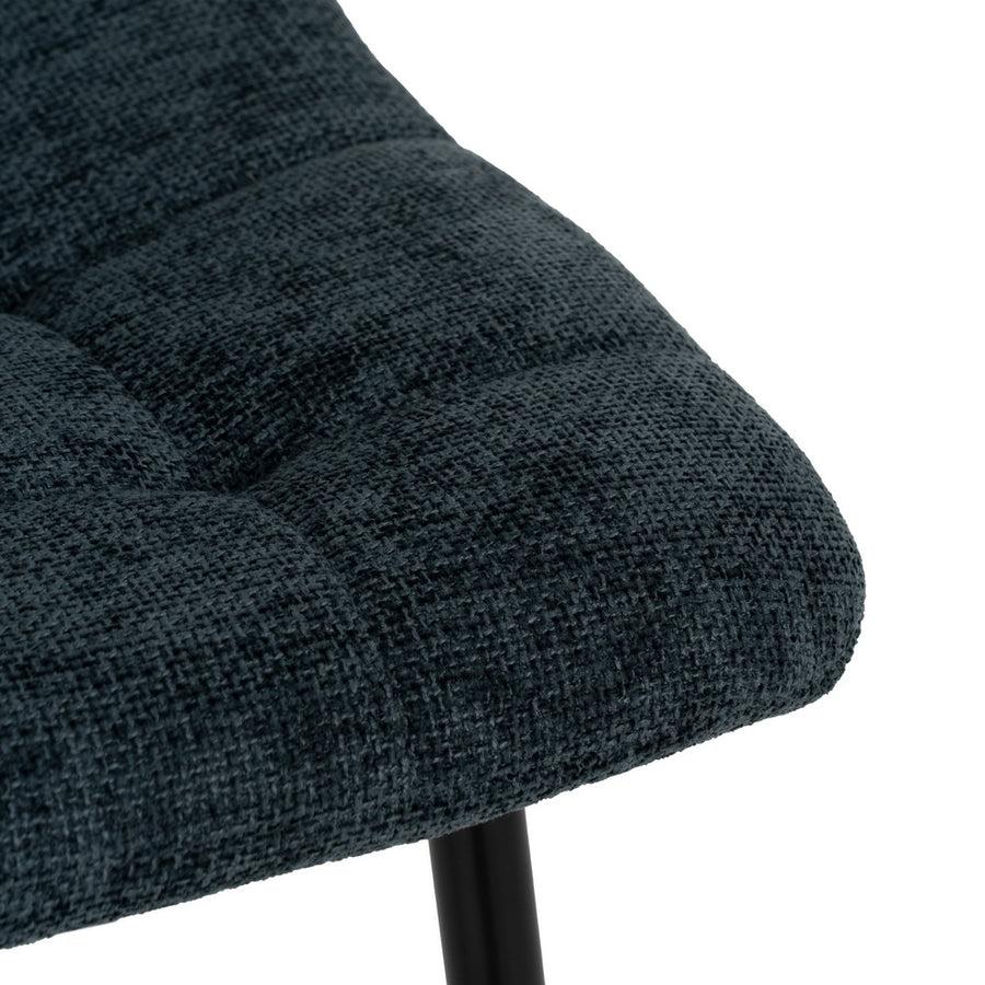 SILLA AZUL TEJIDO-METAL CONTRACT 44 X 42 X 89 CM