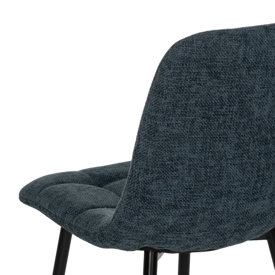 SILLA AZUL TEJIDO-METAL CONTRACT 44 X 42 X 89 CM