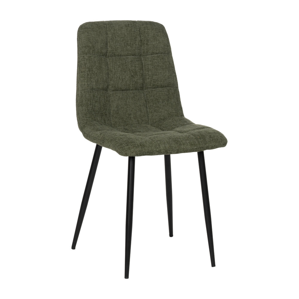 SILLA VERDE TEJIDO-METAL CONTRACT 44 X 42 X 89 CM