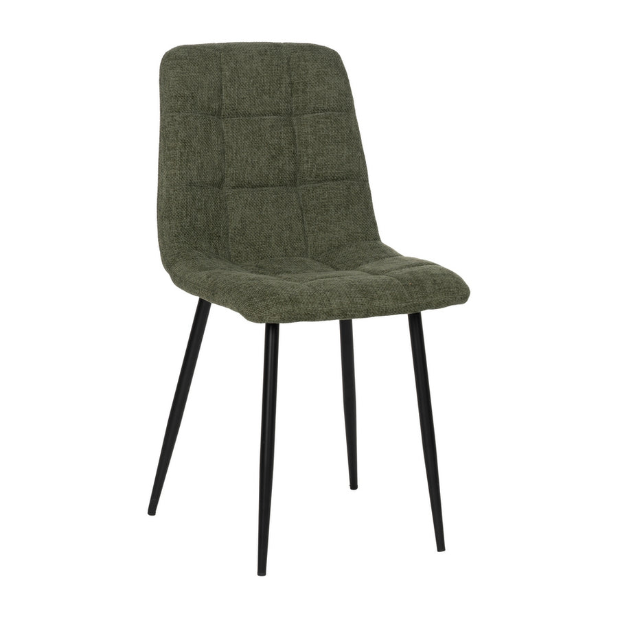 SILLA VERDE TEJIDO-METAL CONTRACT 44 X 42 X 89 CM