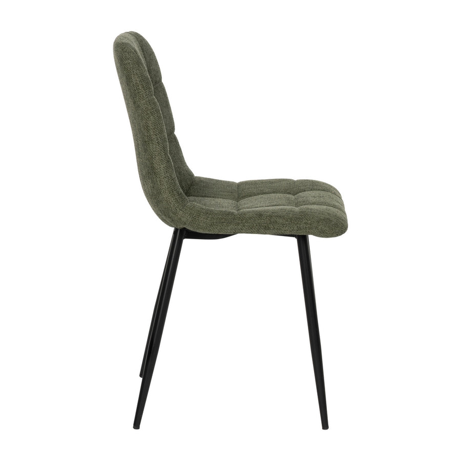 SILLA VERDE TEJIDO-METAL CONTRACT 44 X 42 X 89 CM