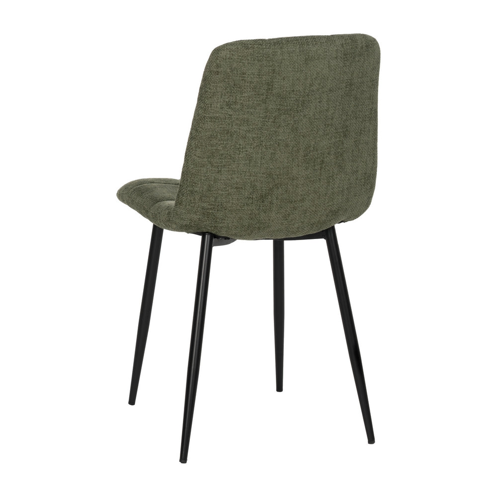 SILLA VERDE TEJIDO-METAL CONTRACT 44 X 42 X 89 CM
