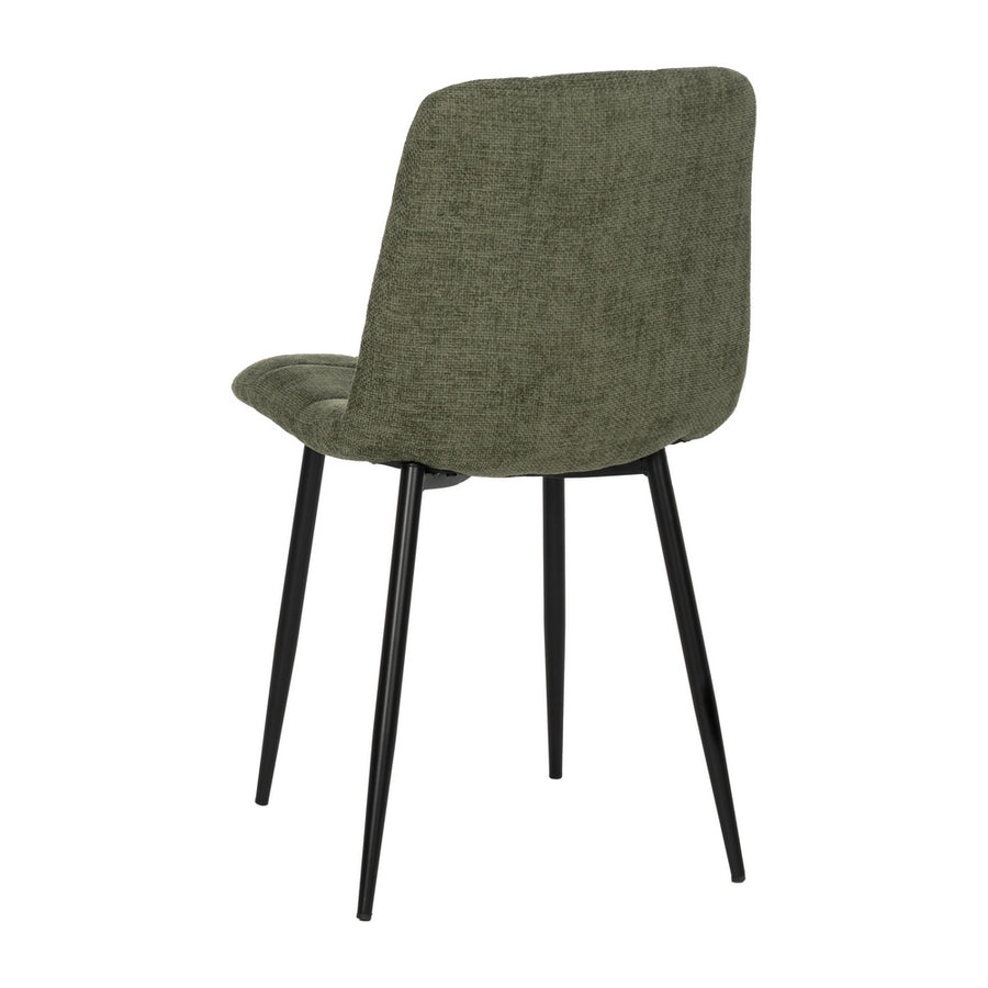 SILLA VERDE TEJIDO-METAL CONTRACT 44 X 42 X 89 CM