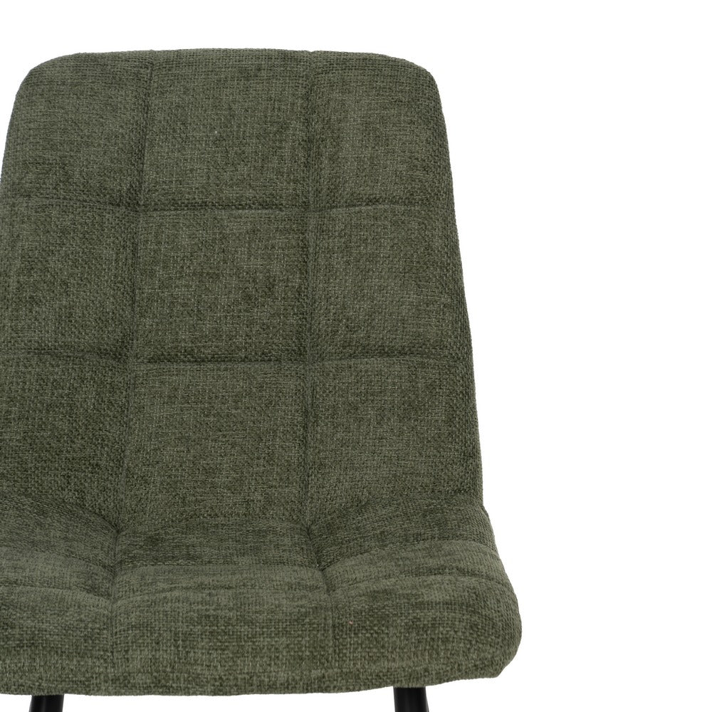 SILLA VERDE TEJIDO-METAL CONTRACT 44 X 42 X 89 CM