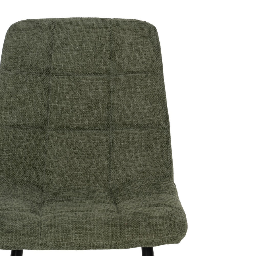 SILLA VERDE TEJIDO-METAL CONTRACT 44 X 42 X 89 CM