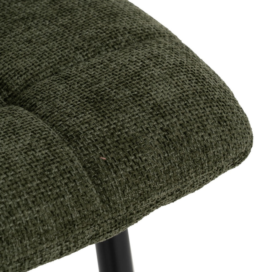 SILLA VERDE TEJIDO-METAL CONTRACT 44 X 42 X 89 CM