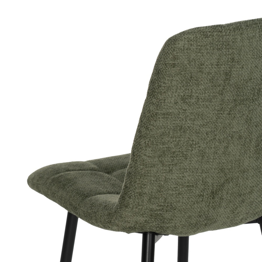 SILLA VERDE TEJIDO-METAL CONTRACT 44 X 42 X 89 CM