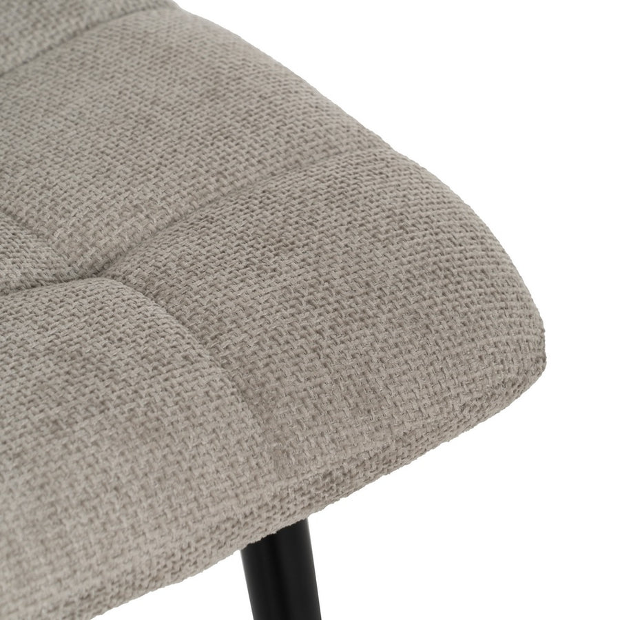 SILLA GRIS TEJIDO-METAL CONTRACT 44 X 42 X 89 CM