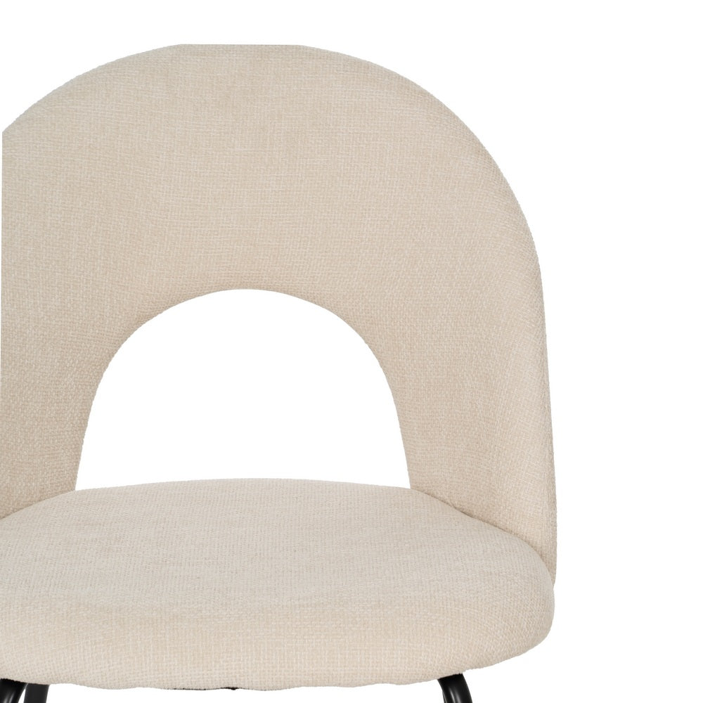 SILLA BLANCO TEJIDO-METAL CONTRACT 49 X 60 X 81 CM