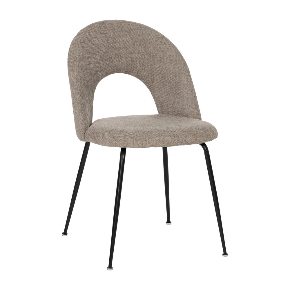 SILLA TAUPE TEJIDO-METAL CONTRACT 49 X 60 X 81 CM