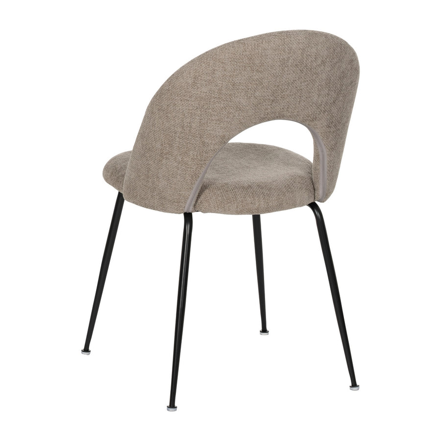 SILLA TAUPE TEJIDO-METAL CONTRACT 49 X 60 X 81 CM