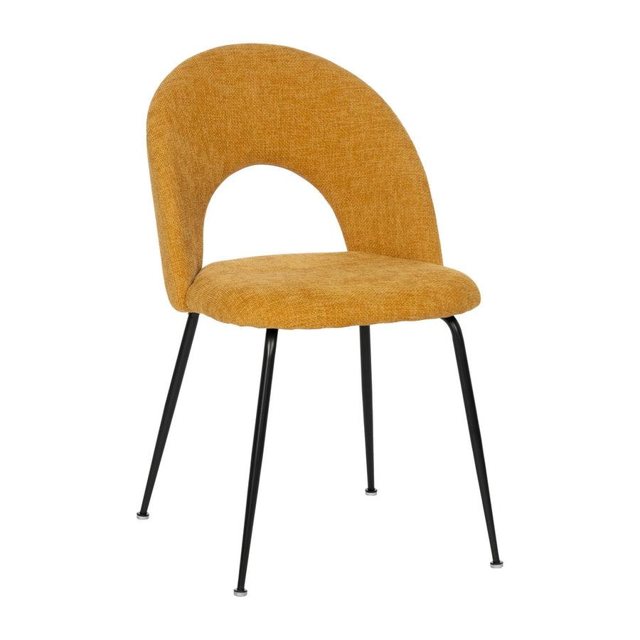 SILLA AMARILLO TEJIDO-METAL CONTRACT 49 X 60 X 81 CM