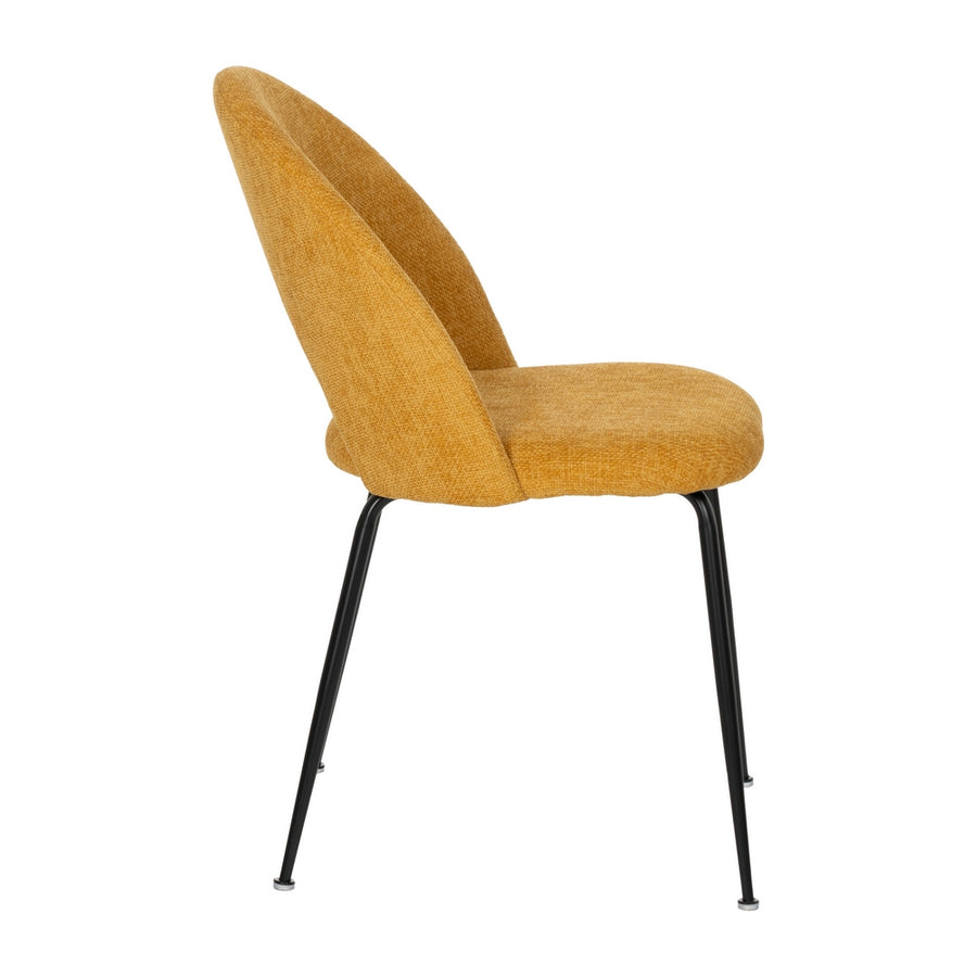 SILLA AMARILLO TEJIDO-METAL CONTRACT 49 X 60 X 81 CM
