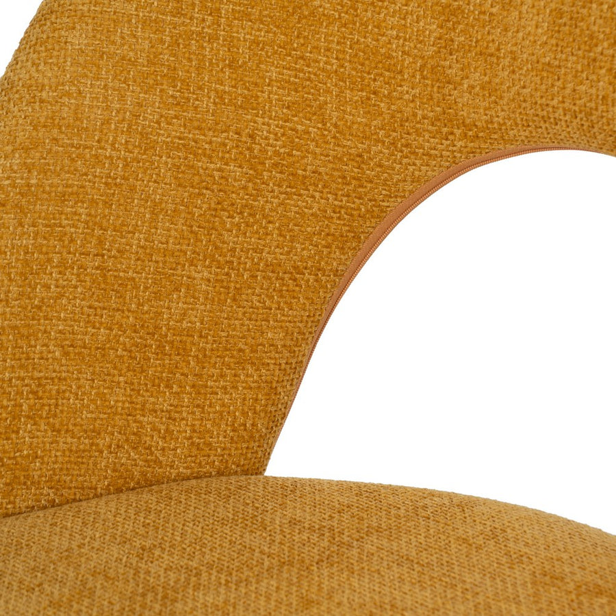 SILLA AMARILLO TEJIDO-METAL CONTRACT 49 X 60 X 81 CM