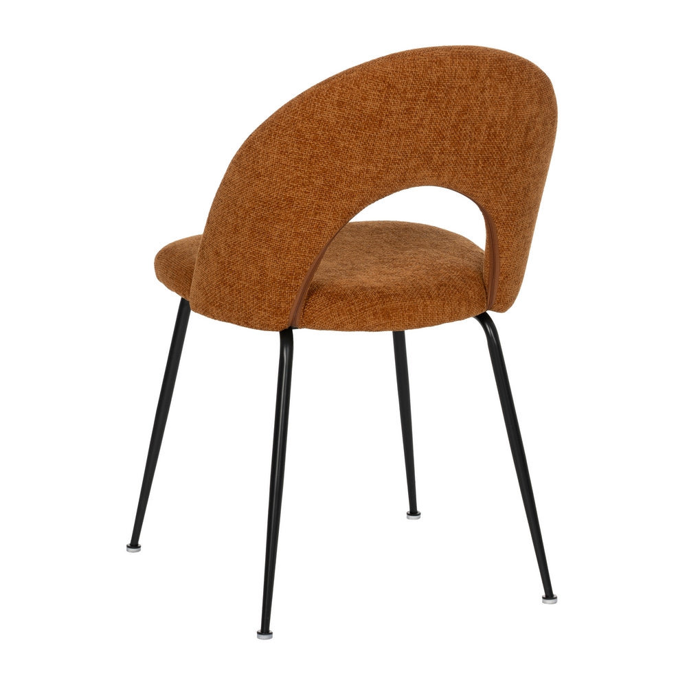 SILLA MARRÓN TEJIDO-METAL CONTRACT 49 X 60 X 81 CM