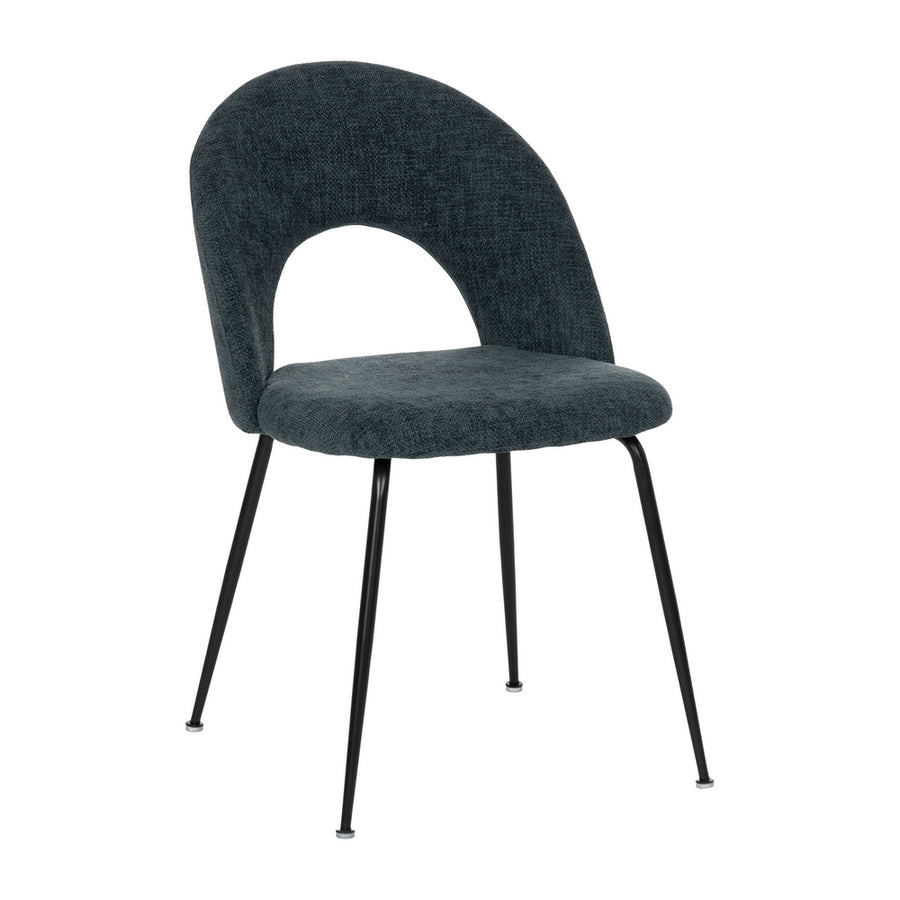 SILLA AZUL TEJIDO-METAL CONTRACT 49 X 60 X 81 CM