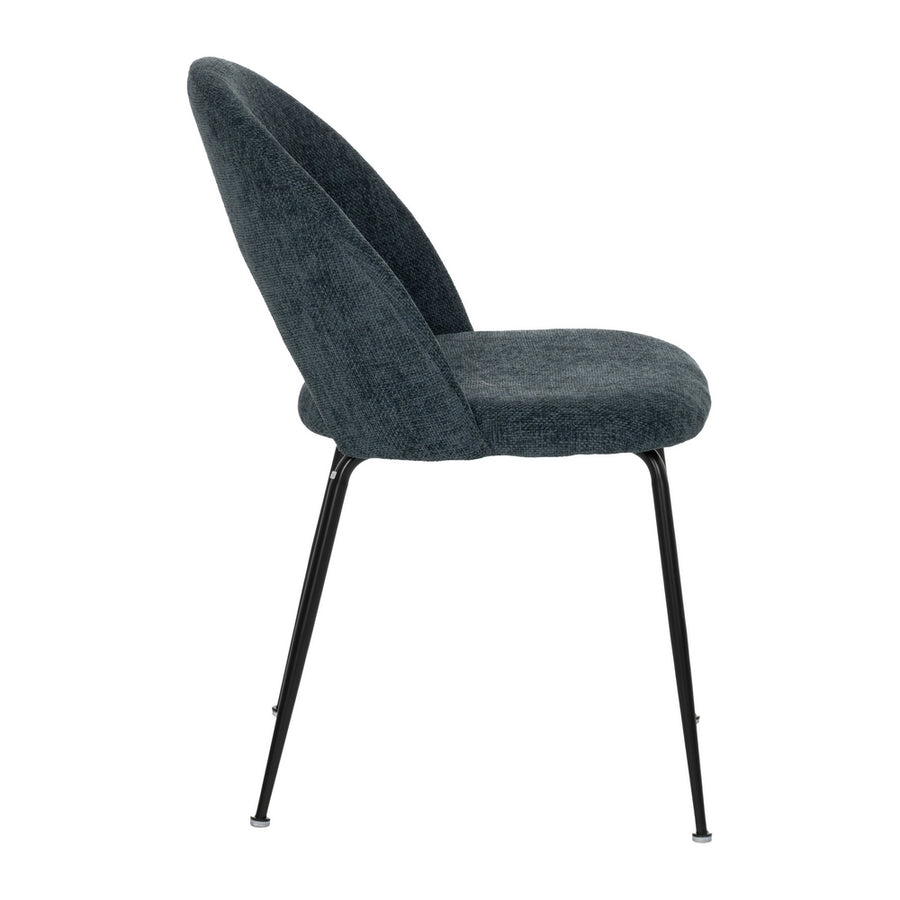 SILLA AZUL TEJIDO-METAL CONTRACT 49 X 60 X 81 CM