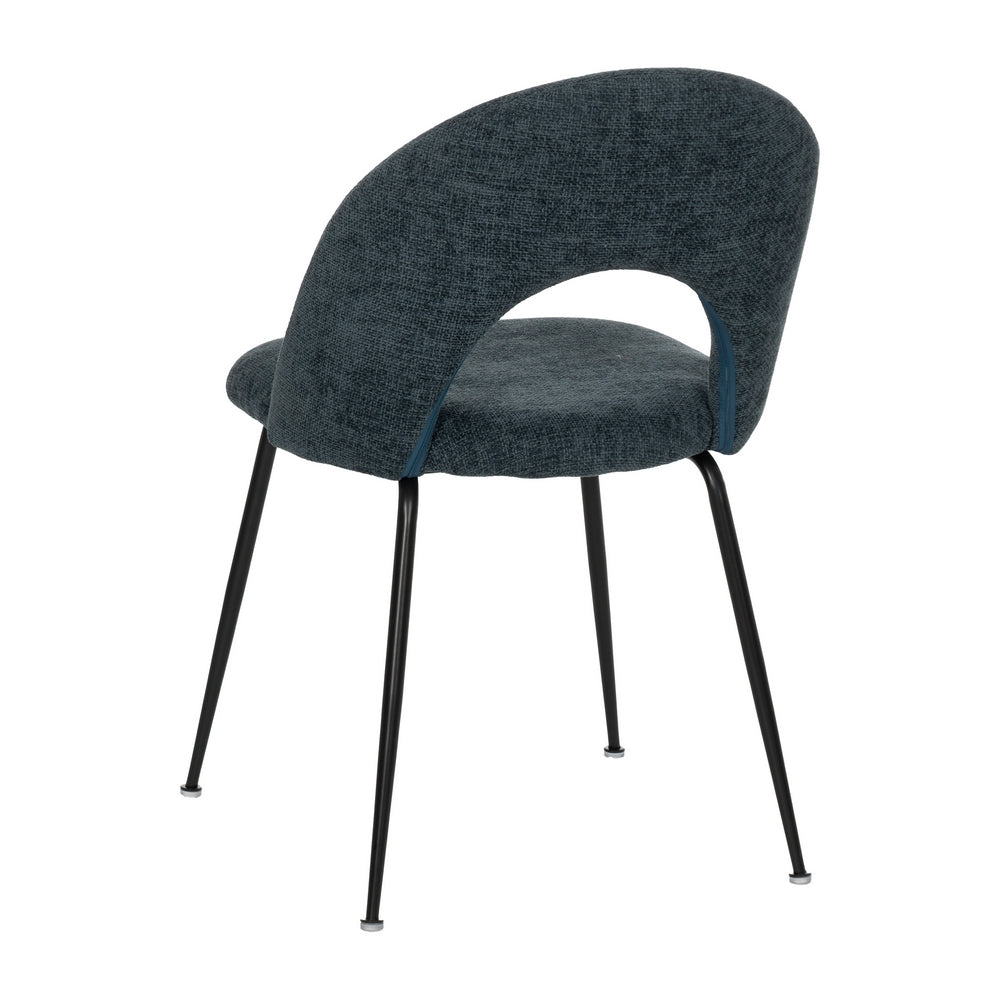 SILLA AZUL TEJIDO-METAL CONTRACT 49 X 60 X 81 CM