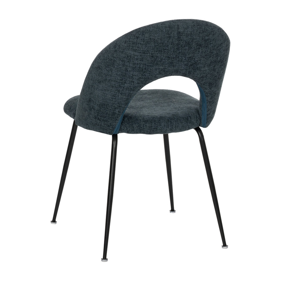 SILLA AZUL TEJIDO-METAL CONTRACT 49 X 60 X 81 CM