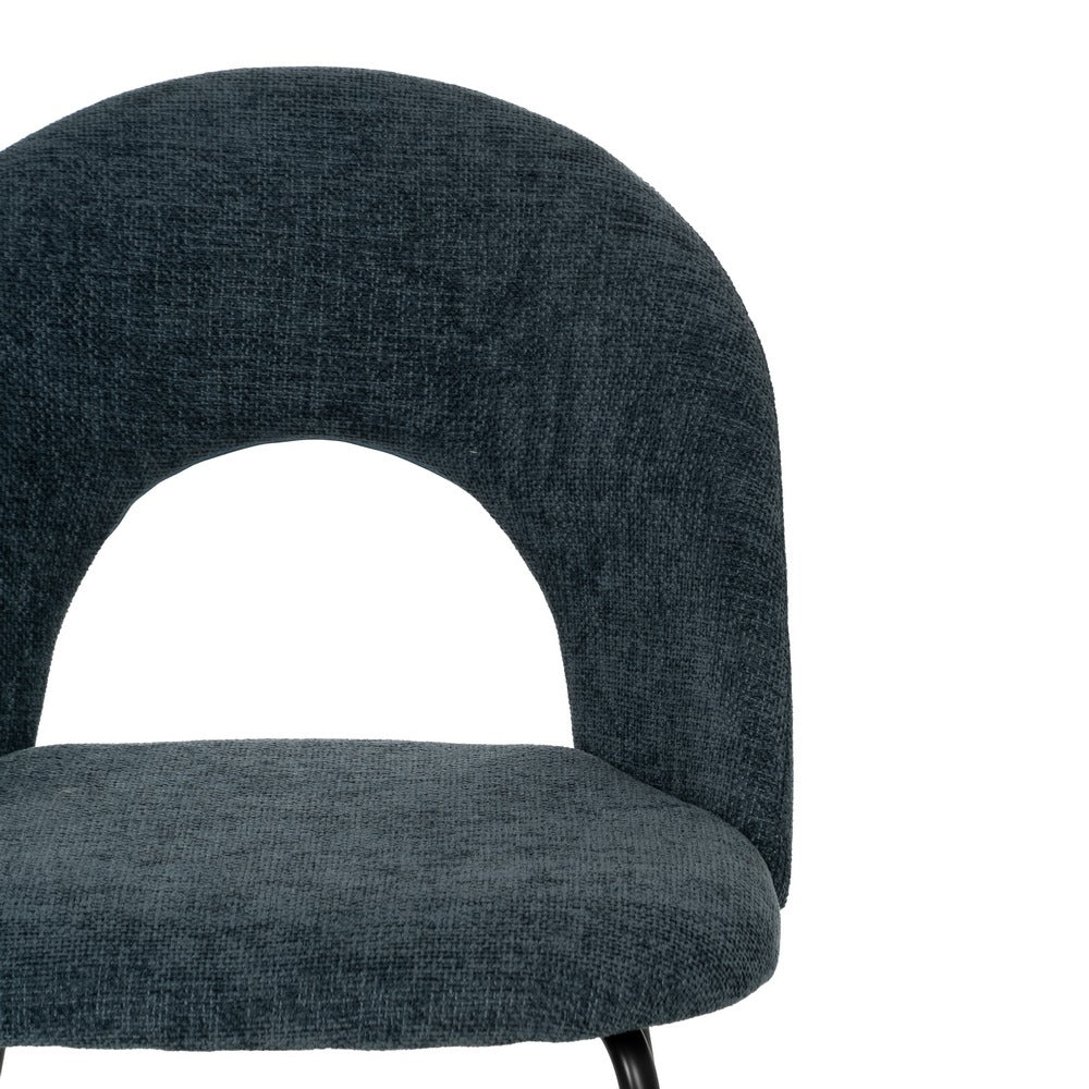 SILLA AZUL TEJIDO-METAL CONTRACT 49 X 60 X 81 CM
