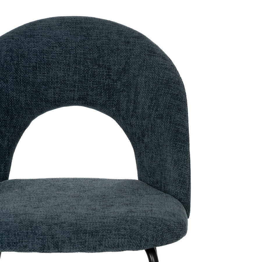 SILLA AZUL TEJIDO-METAL CONTRACT 49 X 60 X 81 CM