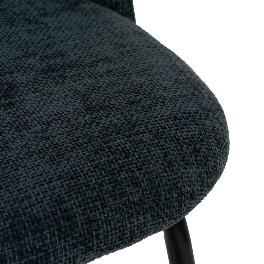 SILLA AZUL TEJIDO-METAL CONTRACT 49 X 60 X 81 CM