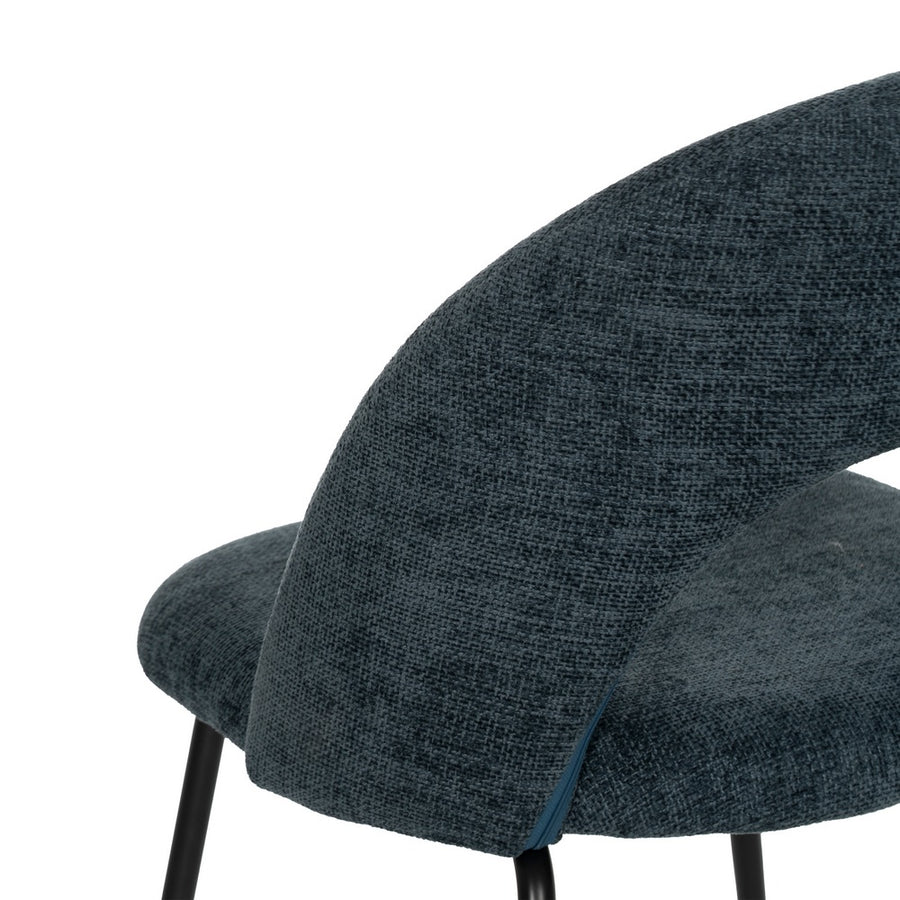 SILLA AZUL TEJIDO-METAL CONTRACT 49 X 60 X 81 CM