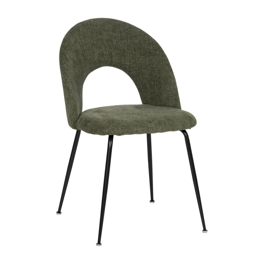 SILLA VERDE TEJIDO-METAL CONTRACT 49 X 60 X 81 CM
