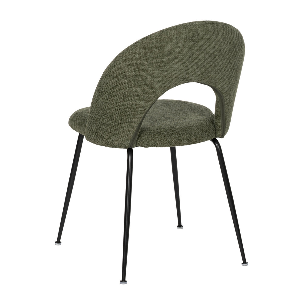 SILLA VERDE TEJIDO-METAL CONTRACT 49 X 60 X 81 CM