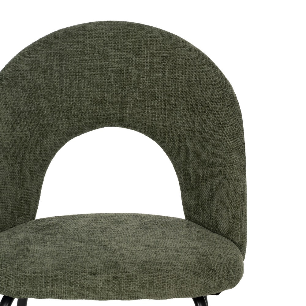 SILLA VERDE TEJIDO-METAL CONTRACT 49 X 60 X 81 CM