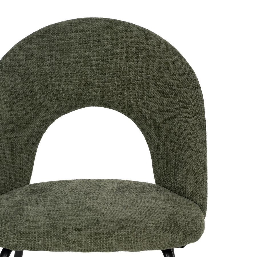 SILLA VERDE TEJIDO-METAL CONTRACT 49 X 60 X 81 CM