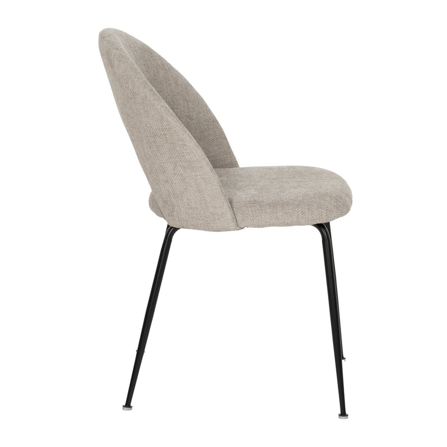 SILLA GRIS TEJIDO-METAL CONTRACT 49 X 60 X 81 CM