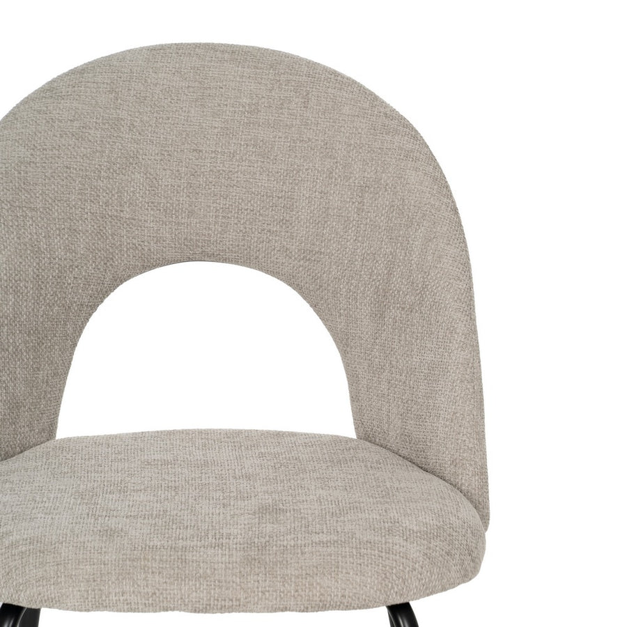 SILLA GRIS TEJIDO-METAL CONTRACT 49 X 60 X 81 CM