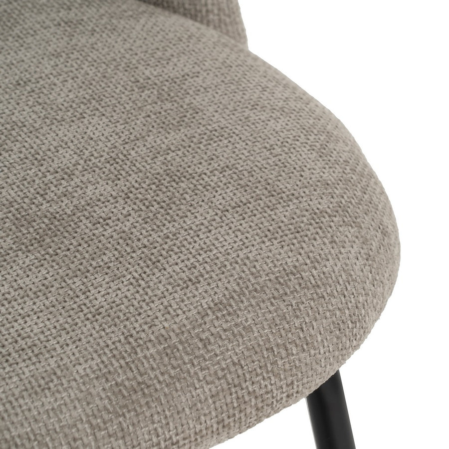 SILLA GRIS TEJIDO-METAL CONTRACT 49 X 60 X 81 CM