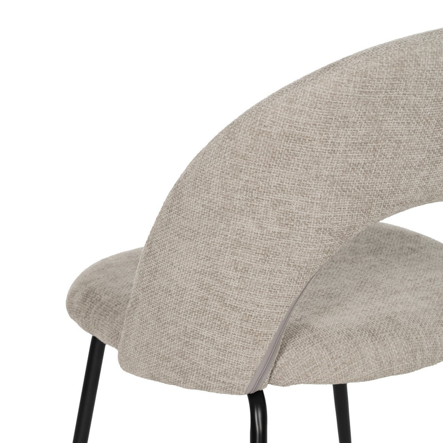 SILLA GRIS TEJIDO-METAL CONTRACT 49 X 60 X 81 CM