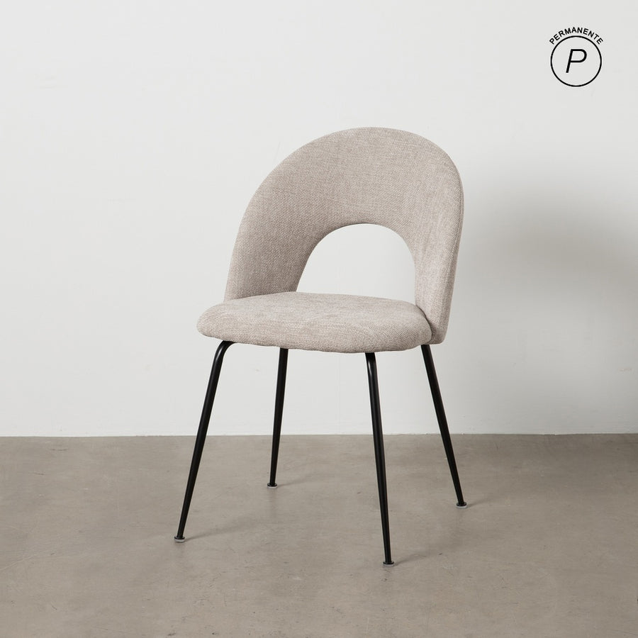 SILLA GRIS TEJIDO-METAL CONTRACT 49 X 60 X 81 CM