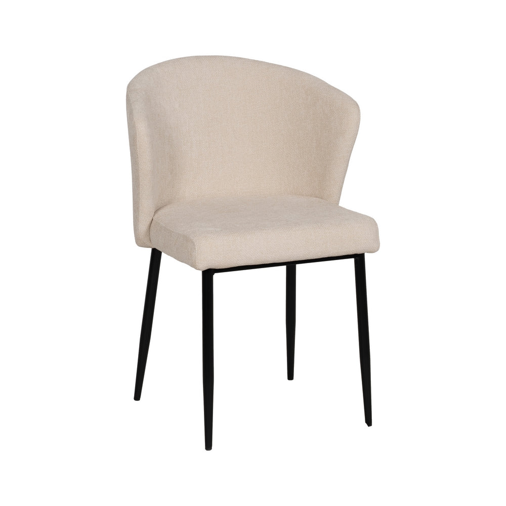 SILLA BLANCO TEJIDO-METAL CONTRACT 52,50 X 55 X 80 CM
